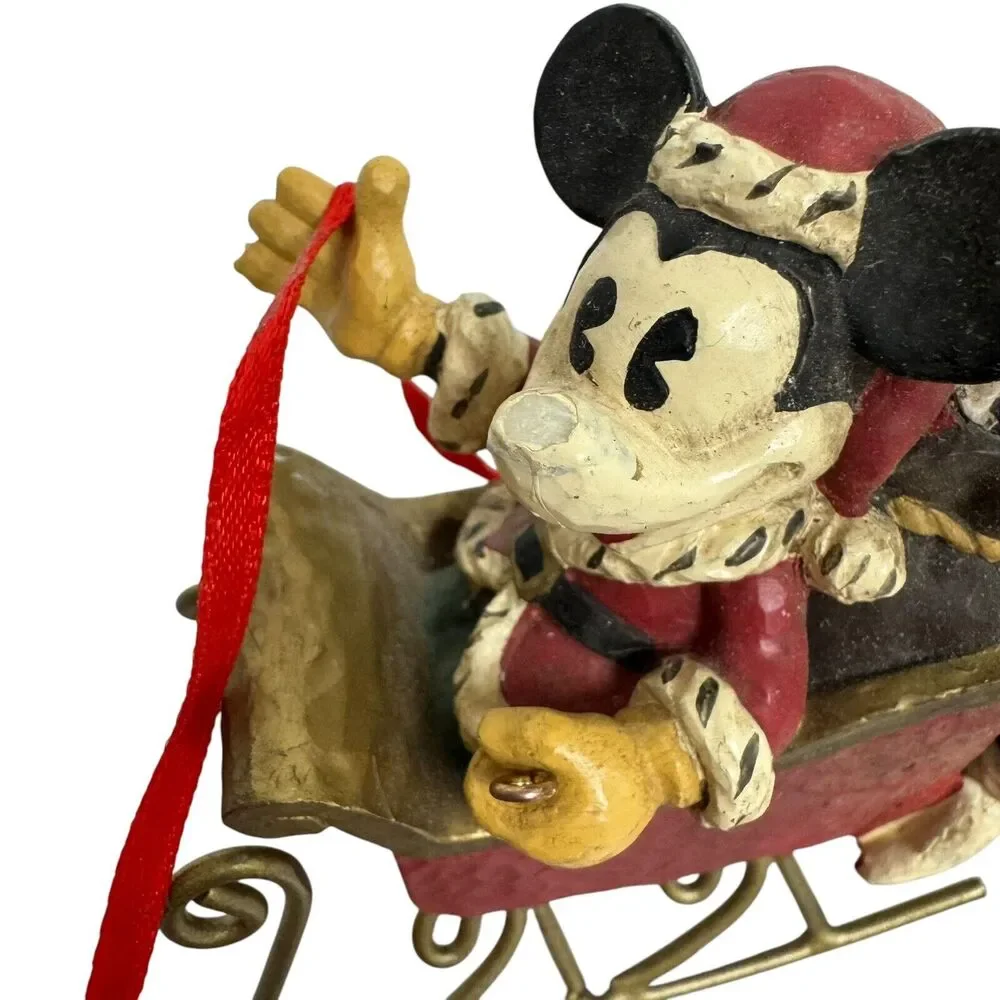 Midwest of Cannon Falls Disney Mickey Mouse Pluto & Goofy Sleigh Ornament - Flaw